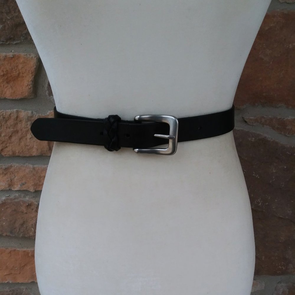 Eddie Bauer Black Leather Belt